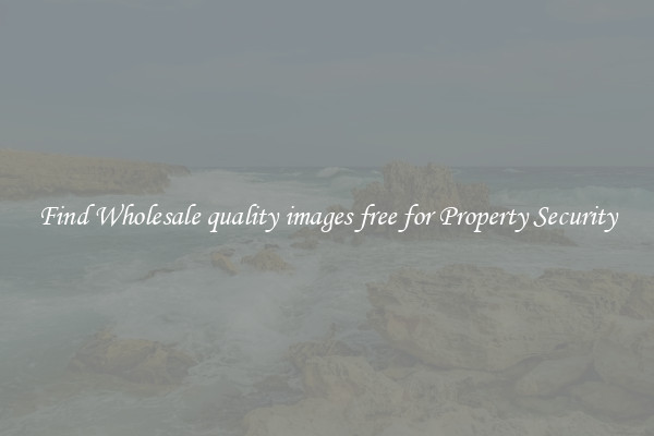 Find Wholesale quality images free for Property Security