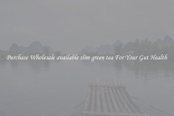 Purchase Wholesale available slim green tea For Your Gut Health 