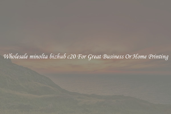 Wholesale minolta bizhub c20 For Great Business Or Home Printing