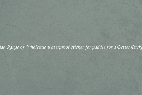 A Wide Range of Wholesale waterproof sticker for paddle for a Better Packaging 
