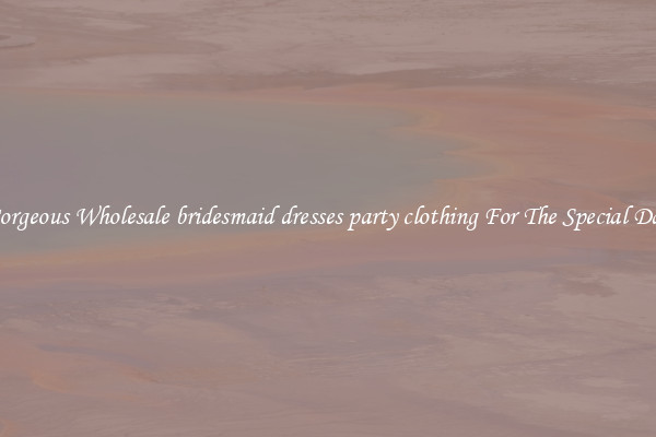 Gorgeous Wholesale bridesmaid dresses party clothing For The Special Day