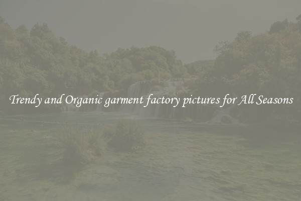Trendy and Organic garment factory pictures for All Seasons