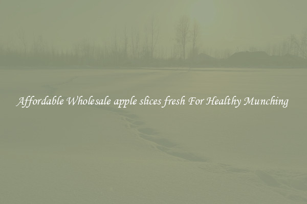 Affordable Wholesale apple slices fresh For Healthy Munching 