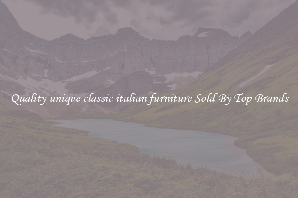 Quality unique classic italian furniture Sold By Top Brands