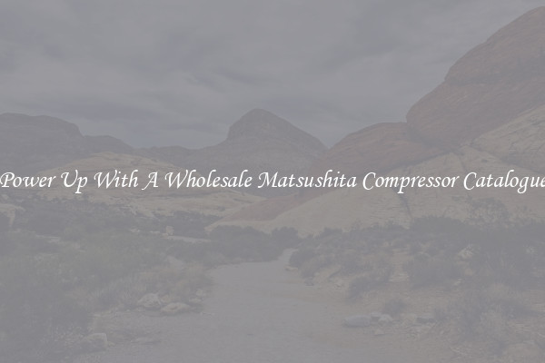Power Up With A Wholesale Matsushita Compressor Catalogue