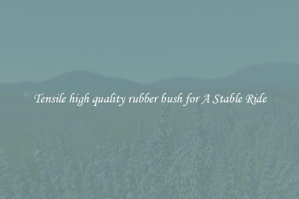 Tensile high quality rubber bush for A Stable Ride