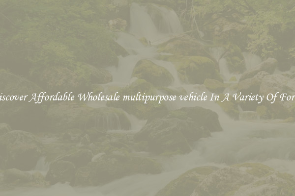 Discover Affordable Wholesale multipurpose vehicle In A Variety Of Forms